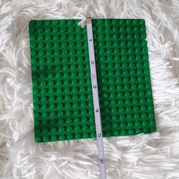 LEGO DUPLO tyco BLOCK LOT custom pieces some green plates gray pieces kid child - Picture 4 of 8